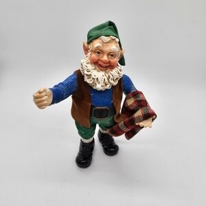 Clothtique Possible Dreams Elf Pixie Papier-mache 6" Christmas Figurine Vtg 90s